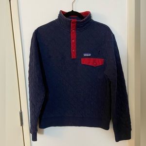 Patagonia Men’s quilted cotton snap pullover size S